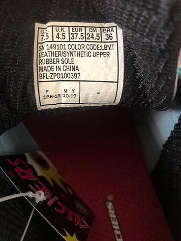 37 Beden orjinal sıfır skechers ayakkabı