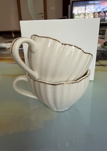 LCW HOME Beyaz porselen 2'li Fincan Seti - Görsel 2