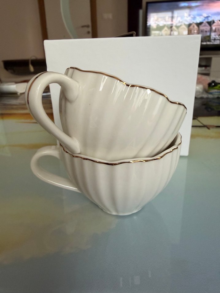 LCW HOME Beyaz porselen 2'li Fincan Seti - Görsel 2