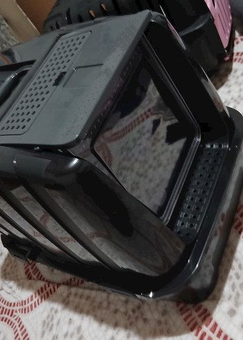 Kilitli Kapaklı Siyah Kedi Tuvalet Kabı - Görsel 2