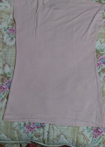 Kadın Pembe Pamuklu Nirvana Tişört - Görsel 3