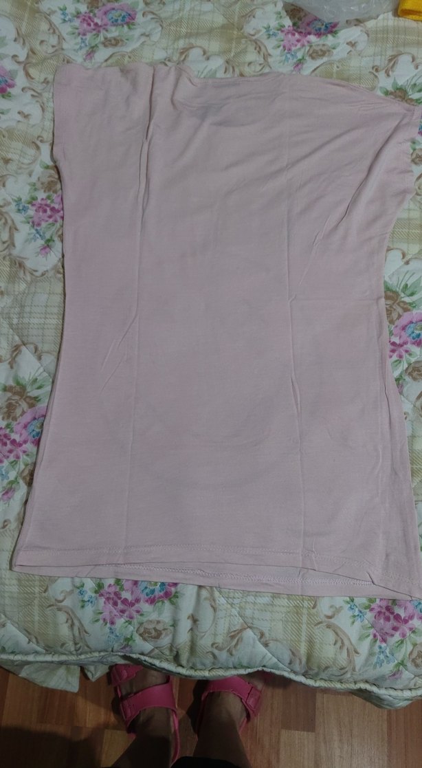 Kadın Pembe Pamuklu Nirvana Tişört - Görsel 3