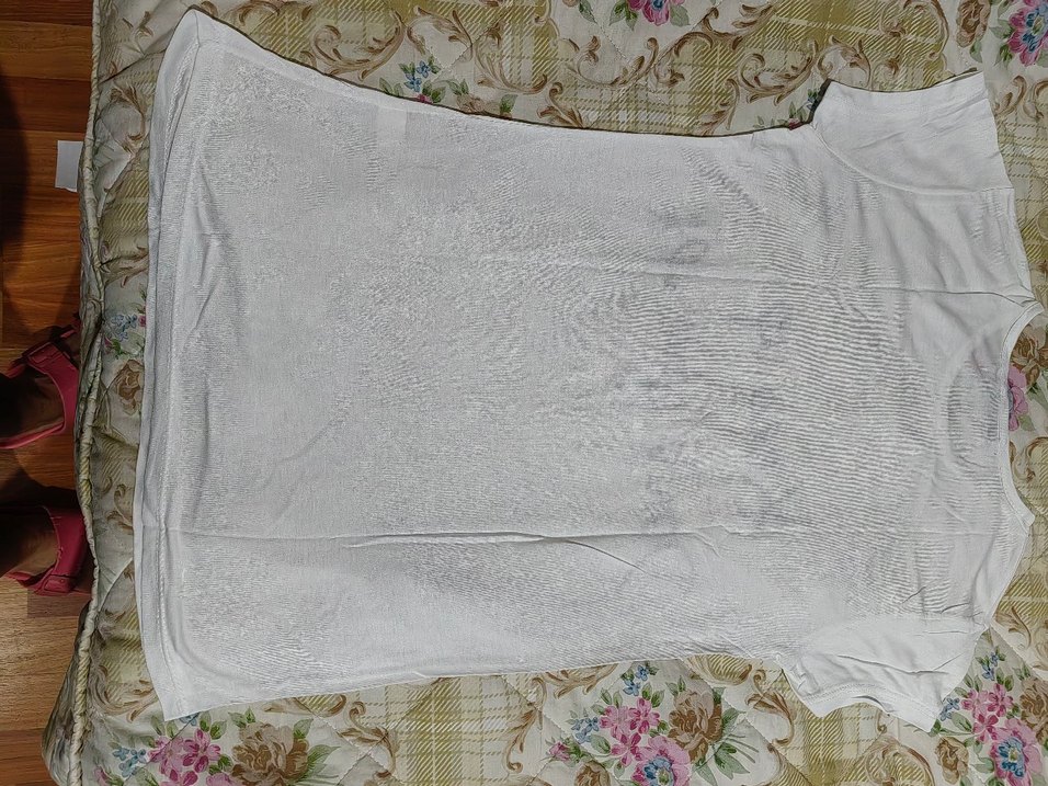 Kadın Beyaz Pamuk Tişört - Görsel 2