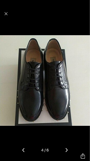 37 Beden siyah Renk Valentino Oxford ayakkabı