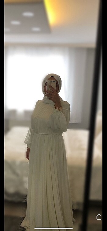 m Beden Tesettür nikah elbisesi