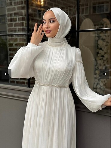 Tesettür nikah elbisesi