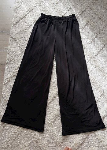 Siyah Salaş Kadın Kumaş Pantolon - Görsel 4