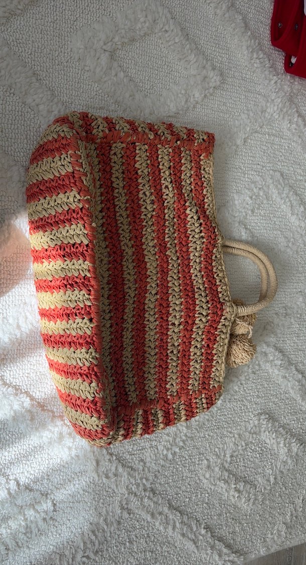 Renkli Örgü Bohem Kadın Çanta plaj çantası - Görsel 2