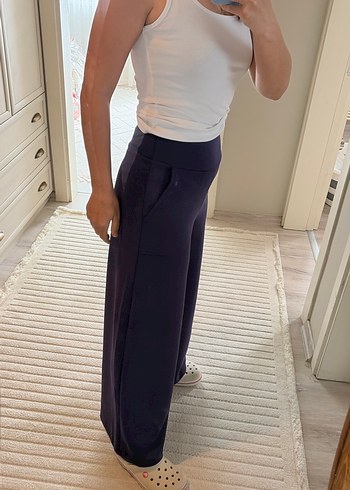 Mor Rahat Kesim Kadın Kumaş Pantolon - Görsel 3
