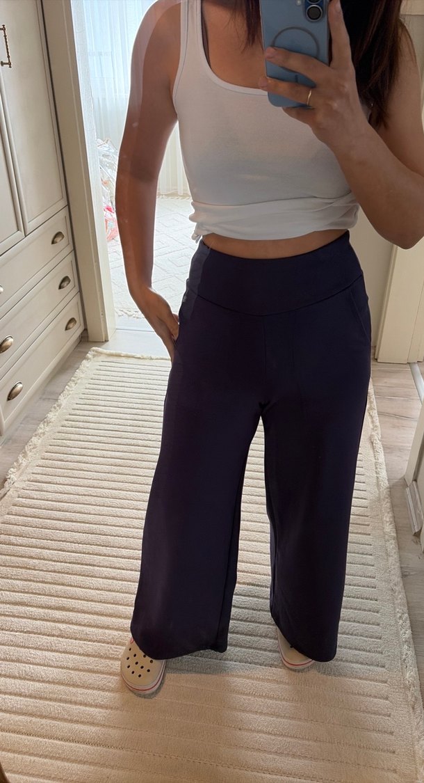 Mor Rahat Kesim Kadın Kumaş Pantolon - Görsel 5