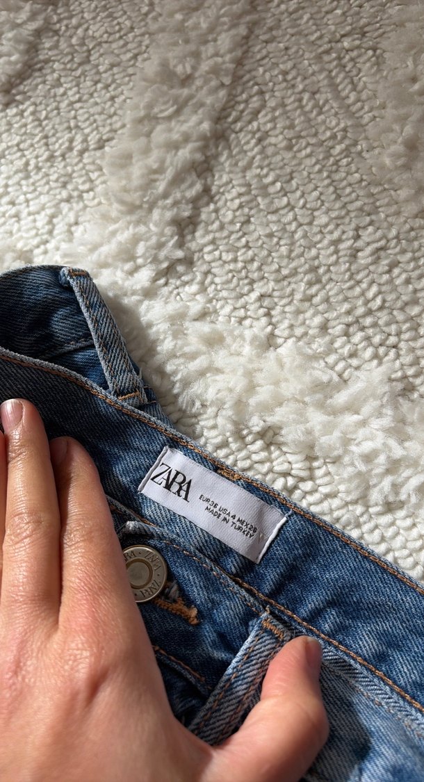 Günlük Rahat Mavi Kadın Denim Pantolon - Görsel 2