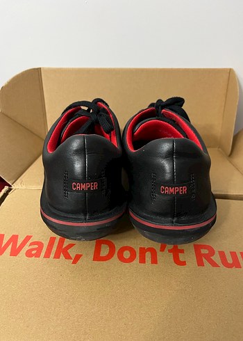 Camper Kırmızı Detaylı Siyah Erkek Spor Ayakkabı - Görsel 3