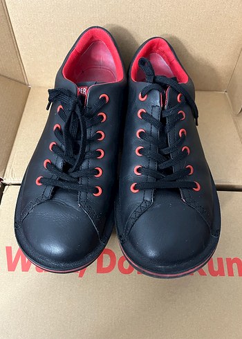 Camper Kırmızı Detaylı Siyah Erkek Spor Ayakkabı - Görsel 5