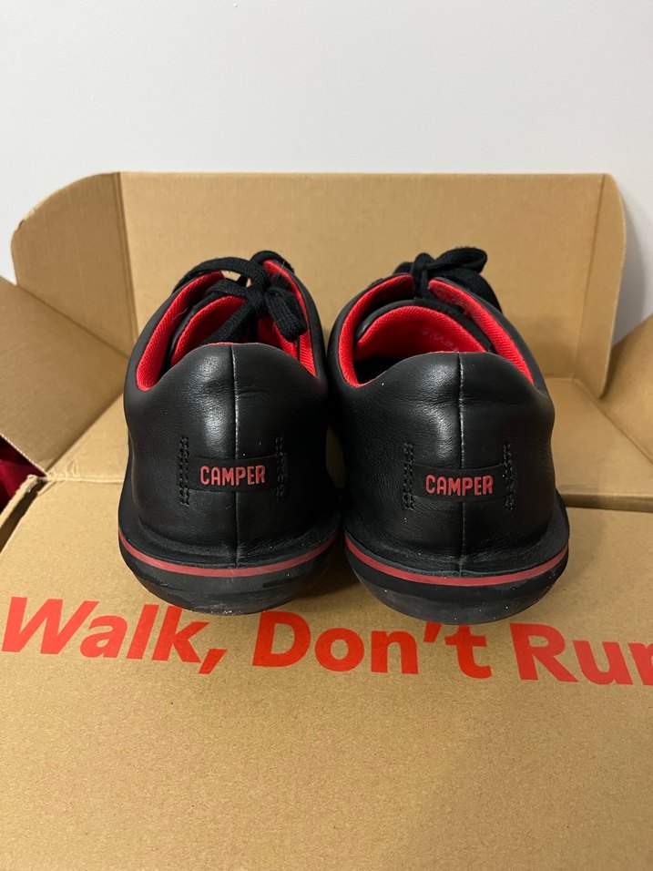Camper Kırmızı Detaylı Siyah Erkek Spor Ayakkabı - Görsel 3