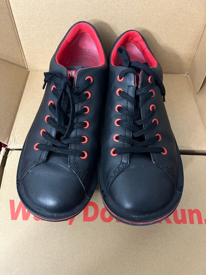 Camper Kırmızı Detaylı Siyah Erkek Spor Ayakkabı - Görsel 5