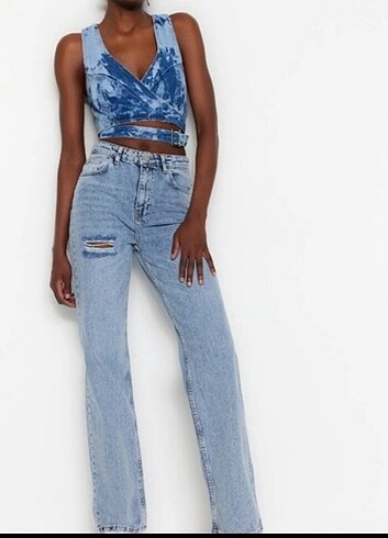 32 Beden mavi Renk Jean kot pantolon