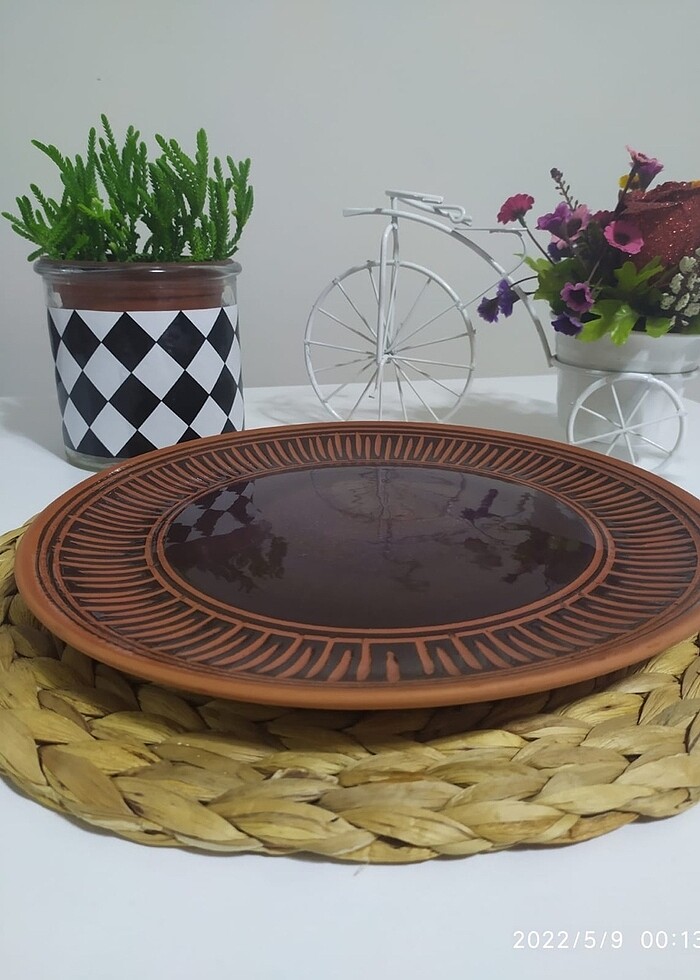 Toprak (çömlek) tabak Ve kase - Görsel 3