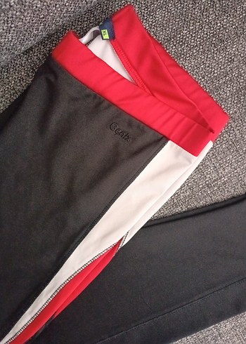 xl Beden gri Renk Gri Kadın Spor Tayt Velcro Detaylı