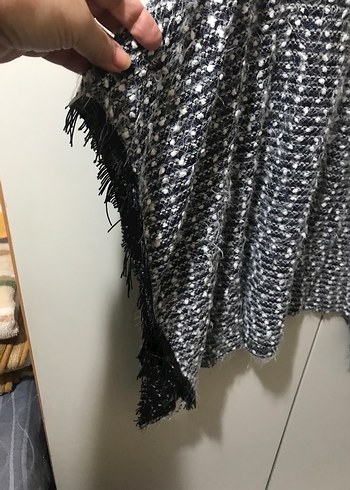 Gri Örgü Salaş Kadın Kazak - Görsel 3