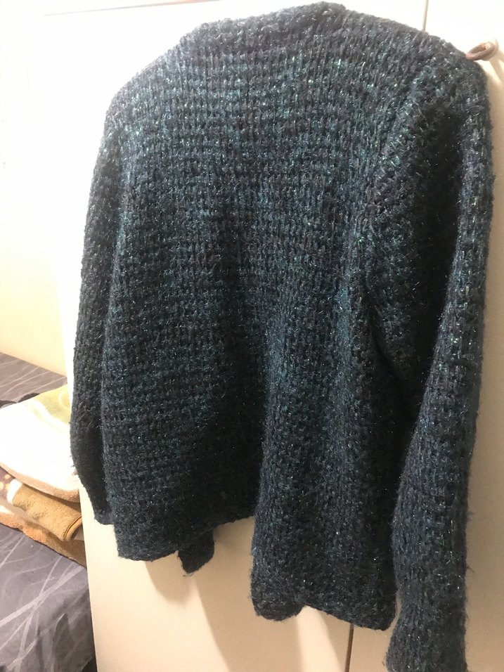 Kadın Haki Örgü Midi Hırka - Görsel 3