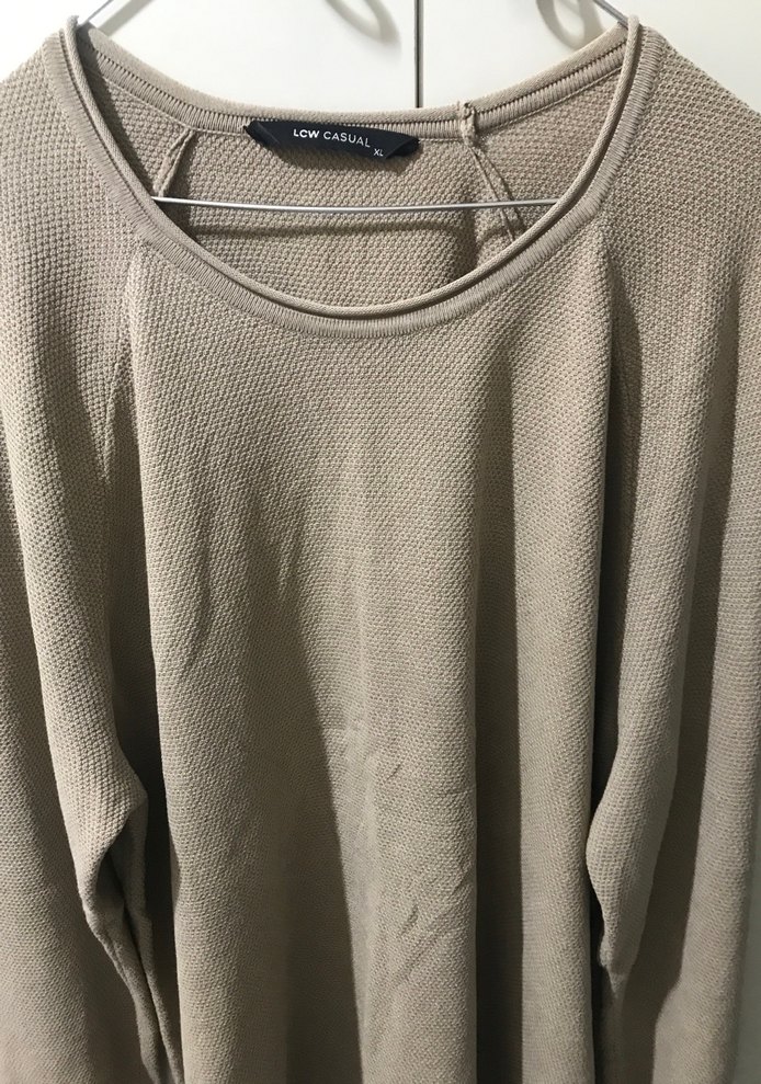 Bej erkekSalaş Uzun Kollu Kazak - Görsel 2