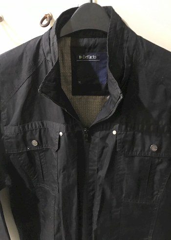 Düğmeli Siyah Erkek Denim Ceket - Görsel 3