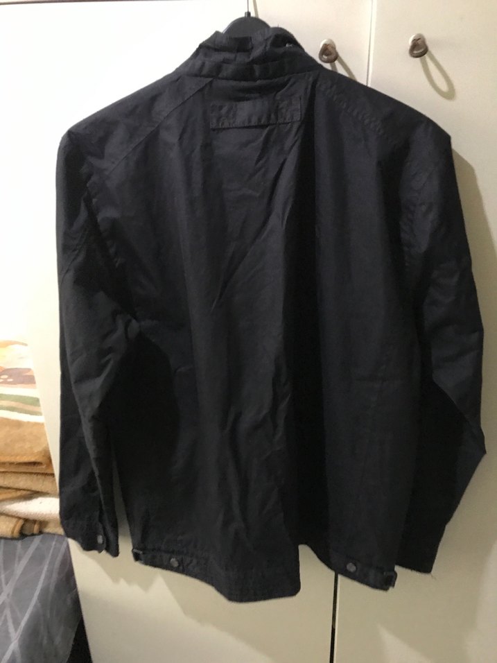 Düğmeli Siyah Erkek Denim Ceket - Görsel 4