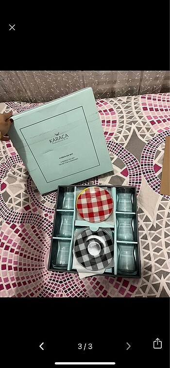 Karaca çay bardağı takımı seti 2 set gönderilecek