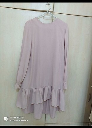 Toz pembe tunik