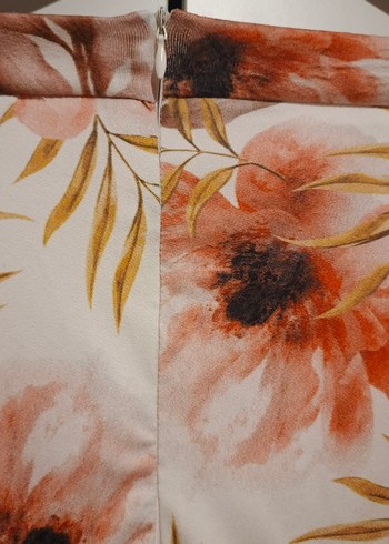 Çiçek Desenli Bohem Hamile Mini Etek - Görsel 3