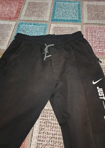 Siyah Spor Tarzı Bol Kesim Erkek Eşofman - Görsel 2