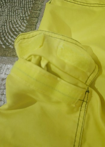 Sarı Quiksilver Baskılı Mini Erkek Deniz Şortu - Görsel 8