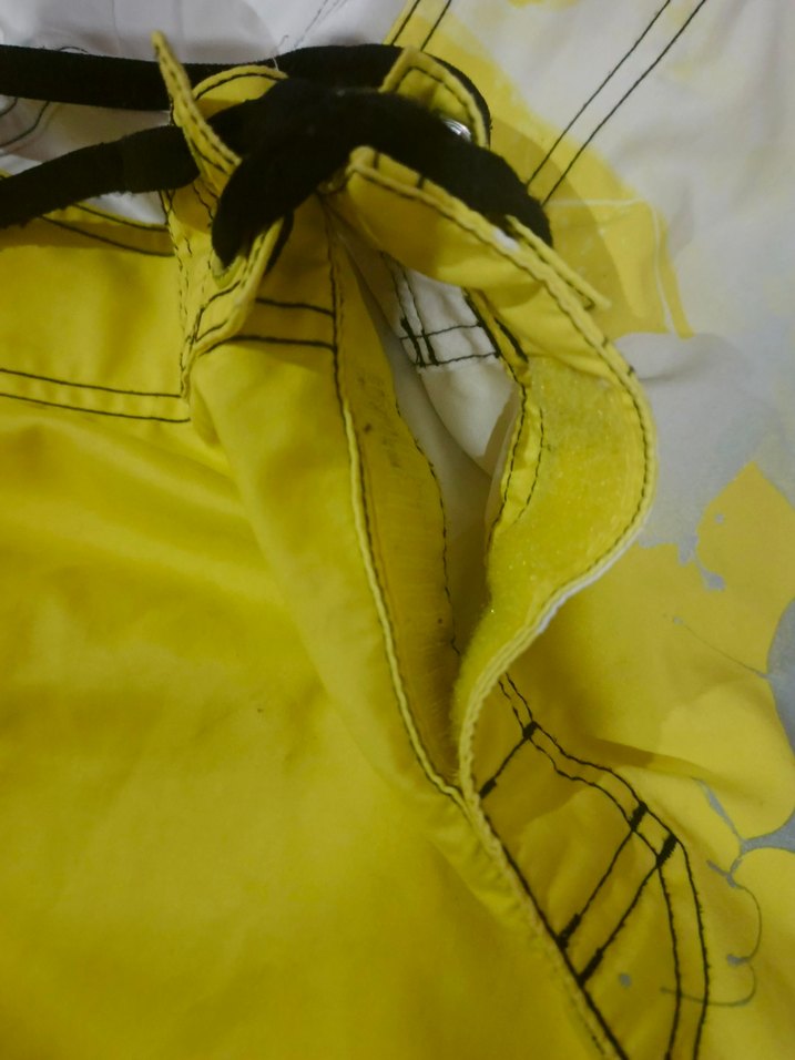 Sarı Quiksilver Baskılı Mini Erkek Deniz Şortu - Görsel 5