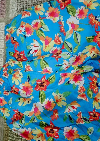 Renkli Çiçek Desenli Erkek Şort Mayo - Görsel 5