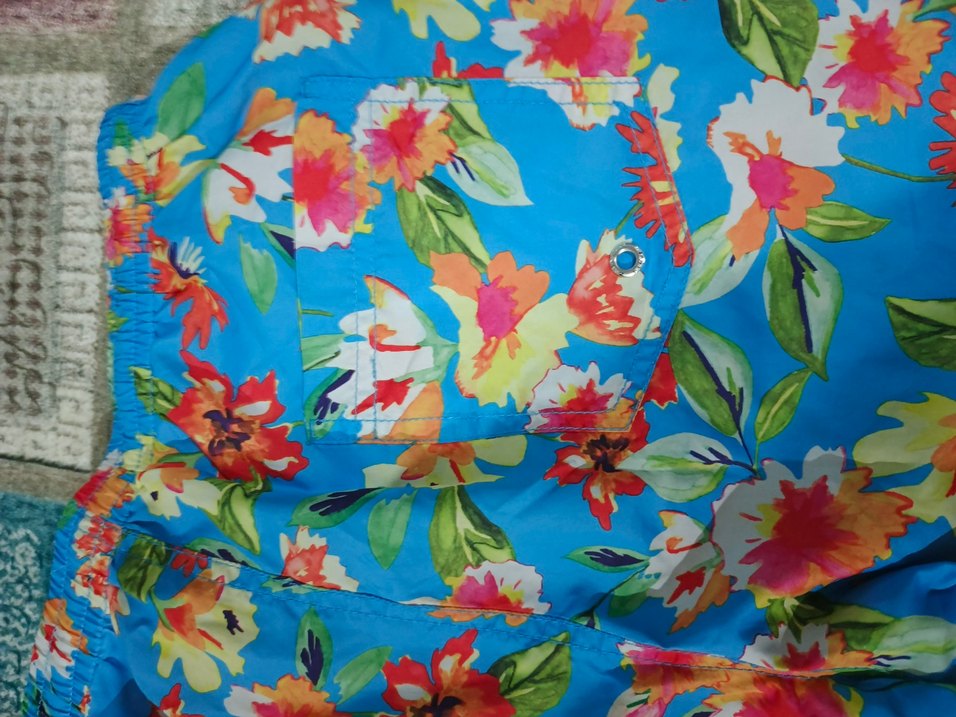 Renkli Çiçek Desenli Erkek Şort Mayo - Görsel 4