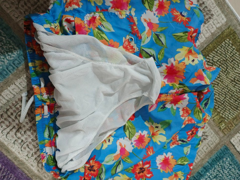 Renkli Çiçek Desenli Erkek Şort Mayo - Görsel 2