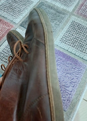 Bohem Tarzı Kahverengi Deri Erkek Bot - Görsel 7