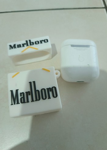 Beyaz Kablosuz Kulaklık  Marlboro Kılıf - Görsel 6