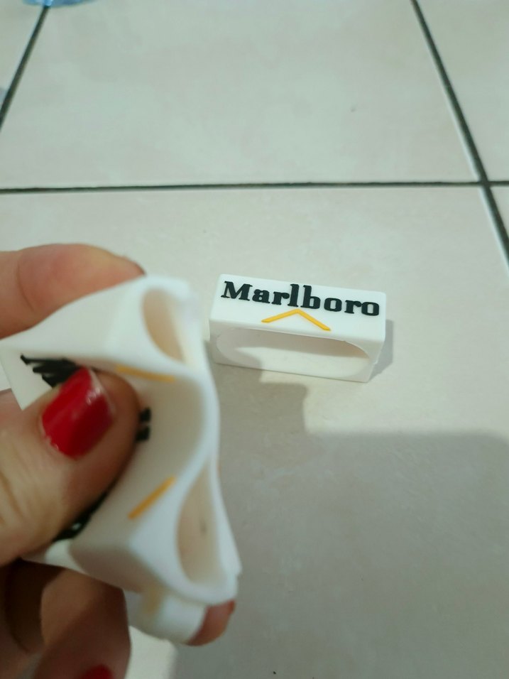 Beyaz Kablosuz Kulaklık  Marlboro Kılıf - Görsel 5