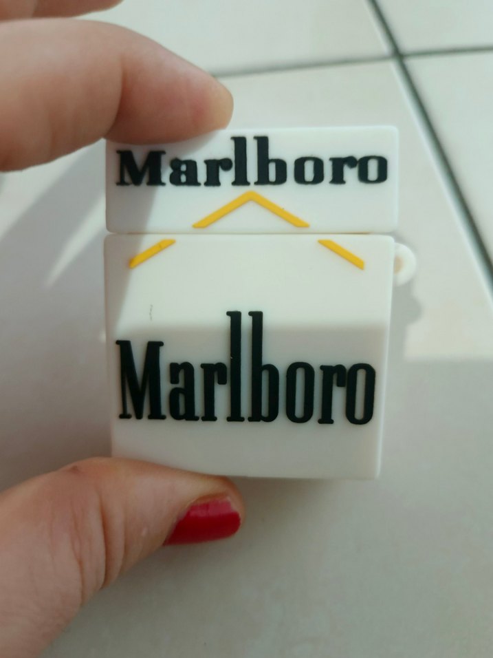 Beyaz Kablosuz Kulaklık  Marlboro Kılıf - Görsel 2