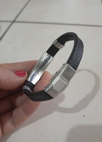 Siyah Minimalist Erkek Bileklik - Görsel 3