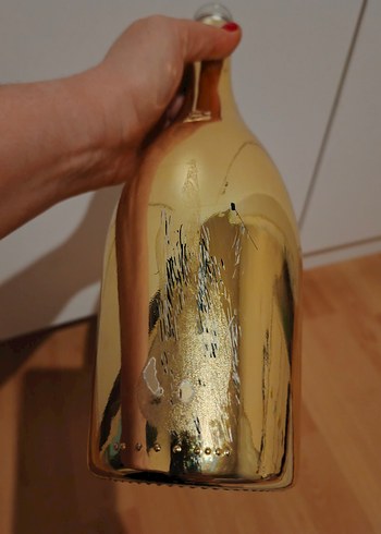 Parlak Altın Renkli Vazo - Görsel 6