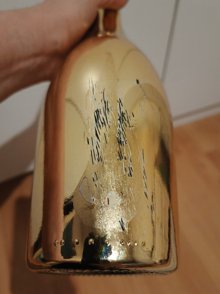 Parlak Altın Renkli Vazo - Görsel 5