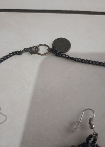 Bohem Çok Renkli Boncuklu Kolye ve Küpe Seti - Görsel 2