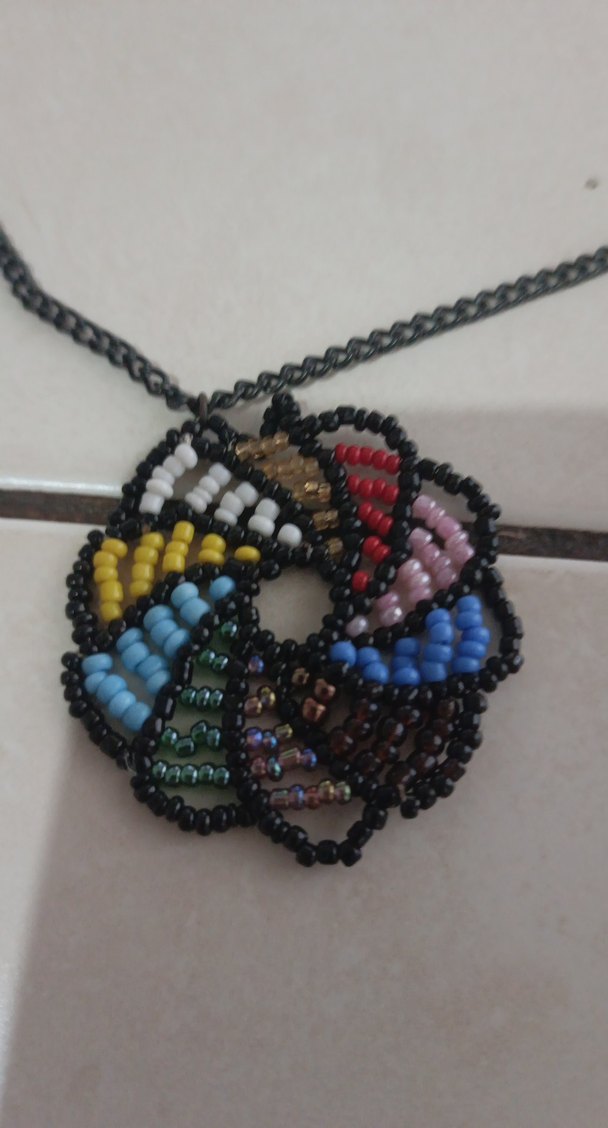 Bohem Çok Renkli Boncuklu Kolye ve Küpe Seti - Görsel 3