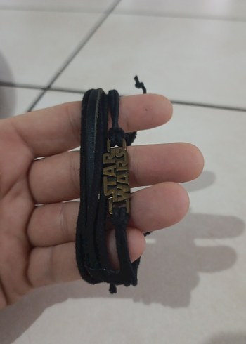 Siyah Rock Punk Erkek Bileklik - Görsel 2