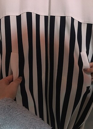 Zara Fermuarlı tunik ceket