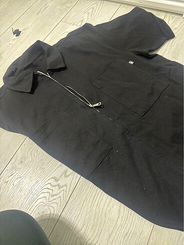 Loft Oversize etiketli fermuarlı erkek Polo tişört