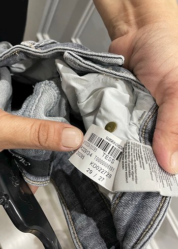 40 Beden Mavi marka Gri Kadın Pantolon