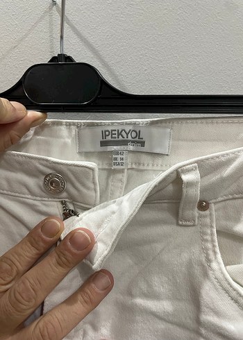 İpekyol Kadın Beyaz Pantolon - Görsel 3